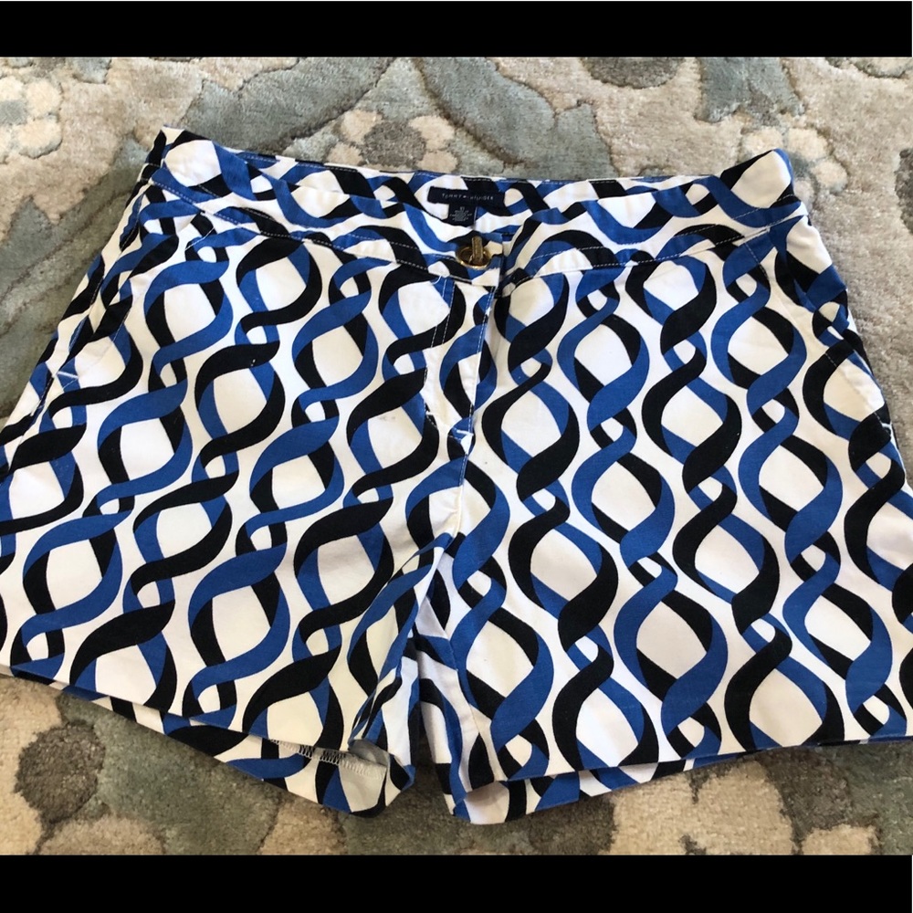 Tommy Hilfiger blue and white shorts size 10
